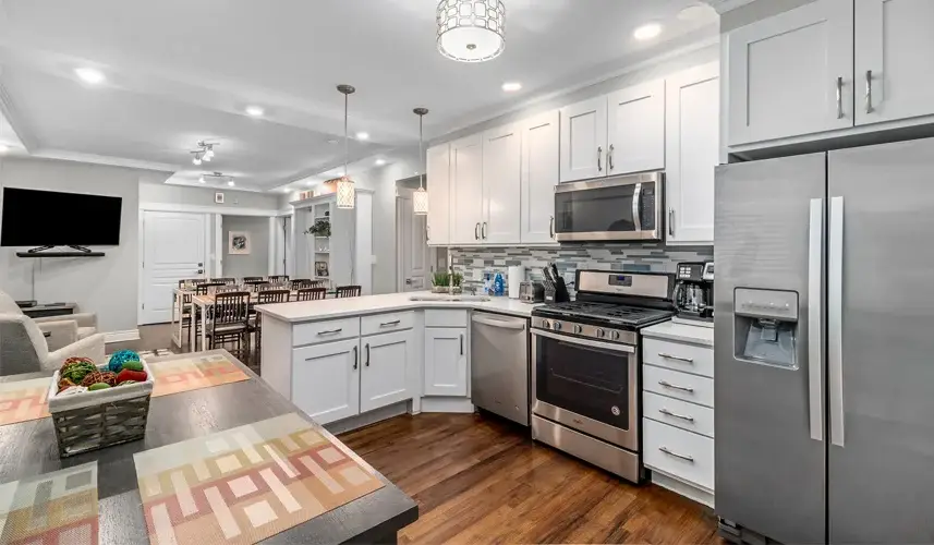 furnished kitchen interior